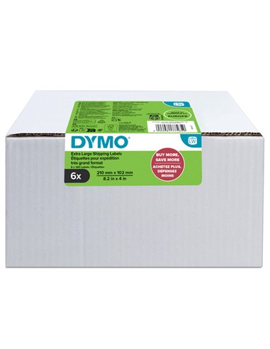 Value Pack 6 rotoli etichette LW DHL102mmx210mm SOLO PER LW5XL Dymo 2177565