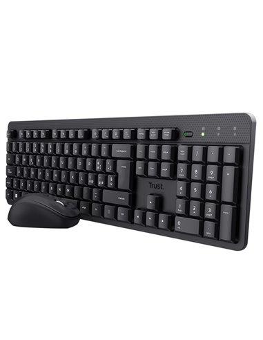 Set tastiera +Mouse Wireless ultrasilenzioso TKM-360-Trust 25355 TRUST TASTIERE E MOUSE