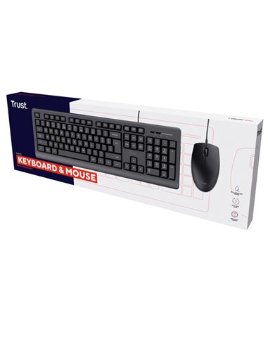 Set tastiera e Mouse a Filo Primo-Trust 23971 TRUST TASTIERE E MOUSE