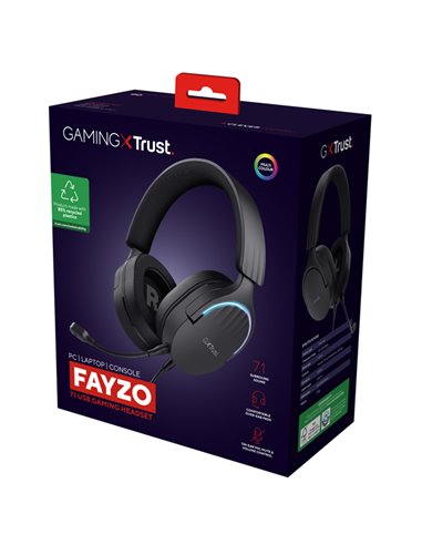 Cuffie Gaming USB 7.1 GXT490 FAYZO-Trust 24900