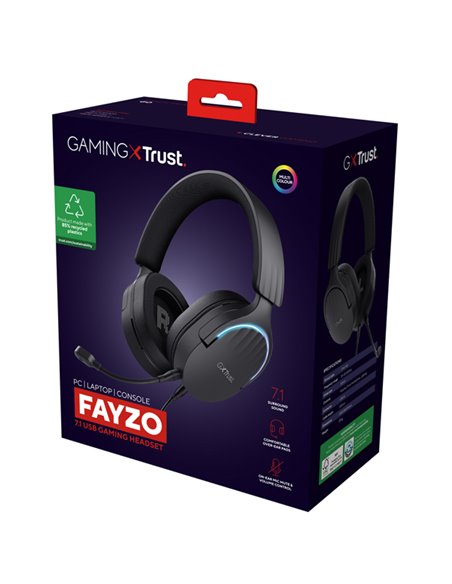Cuffie Gaming USB 7.1 GXT490 FAYZO-Trust 24900