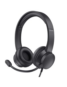Cuffie per pc Usb HS-260-Trust 25334 TRUST CUFFIE E WEBCAM 2
