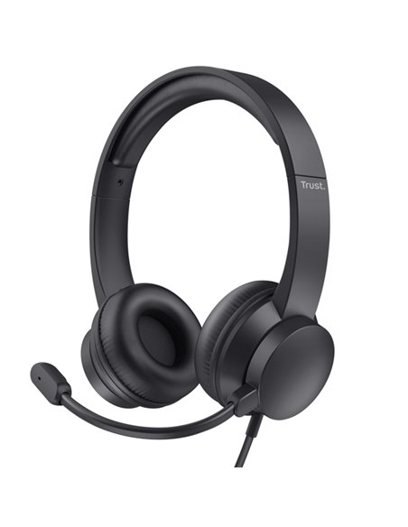Cuffie per pc Usb HS-260-Trust 25334 TRUST CUFFIE E WEBCAM