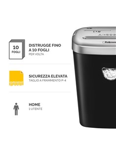 Distruggidocumenti a frammenti 53C Fellowes 4653101 FELLOWES A FRAMMENTI E MICROFRAMMENTI 2