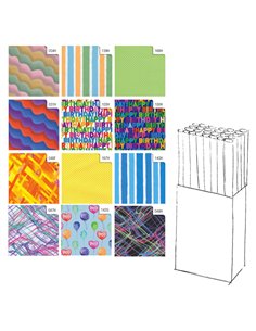 Rotolo carta regalo Raso Colors 70X200cm Rex Sadoch R33J1GEQ