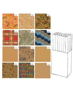 Rotolo carta regalo Kraft 70X200cm Rex Sadoch N33J1GEN REX SADOCH CARTA REGALO