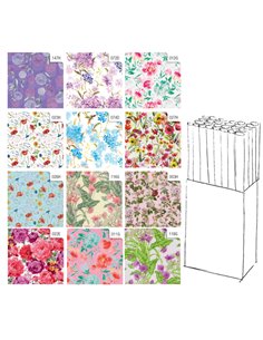 Rotolo carta regalo Fiori 70X200cm Rex Sadoch R33J1GET REX SADOCH CARTA REGALO