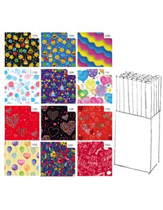 Rotolo carta regalo Fantasia 70X200cm Rex Sadoch R33J1GEL REX SADOCH CARTA REGALO