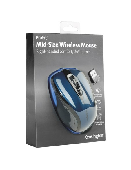 Mouse wireless Pro Fit® di medie dimensioni - blu zaffiro-Kensington K72421WW KENSINGTON TASTIERE E MOUSE