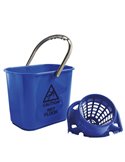 Secchio con strizzatore esterno Polar 15L blu PerfettoFactory 26545