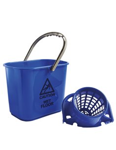 Secchio con strizzatore esterno Polar 15L blu Perfetto 26545 PERFETTO ACCESSORI PER PULIZIA AMBIENTI