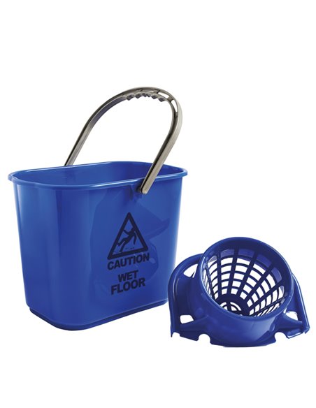 Secchio con strizzatore esterno Polar 15L blu Perfetto 26545 PERFETTO ACCESSORI PER PULIZIA AMBIENTI