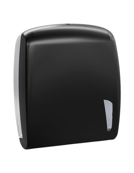 Dispenser carta asciugamani Skin nero piegati a C e Z 450 fogli Mar Plast A90123BM MAR PLAST ACCESSORI PER IL BAGNO E DISPENSER