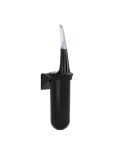 Portascopino da parete per bagno Skin Carbon Mar Plast A92923BM