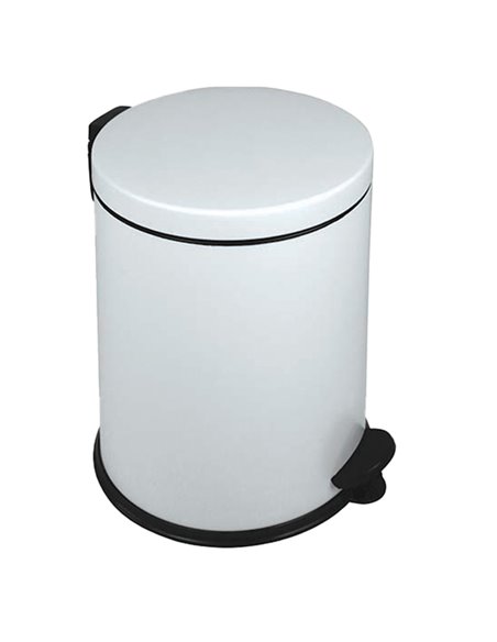 Pattumiera a pedale New Bin Basic 12L bianco 913121