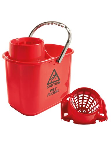 Secchio con strizzatore esterno Polar 15L rosso Perfetto 26546 PERFETTO ACCESSORI PER PULIZIA AMBIENTI