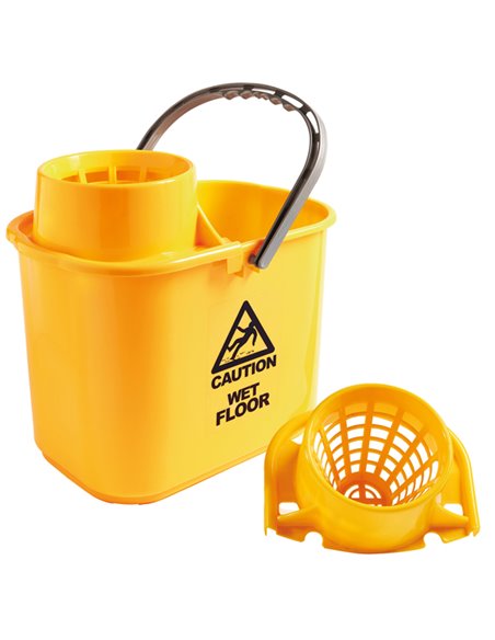 Secchio con strizzatore esterno Polar 15L giallo PerfettoFactory 26547 PerfettoFactory ACCESSORI PER PULIZIA AMBIENTI