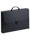 Valigetta polionda Total Black 28x43cm dorso rigido 8,5cm Favorit 400173501