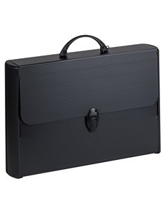 Valigetta polionda Total Black 28x43cm dorso rigido 8,5cm Favorit 400173501 FAVORIT VALIGETTE POLIONDA-PORTADISEGNI