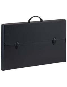 Valigetta polionda Total Black 37x60cm dorso rigido 5cm Favorit 400173500 FAVORIT VALIGETTE POLIONDA-PORTADISEGNI