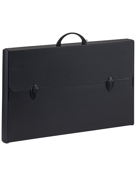 Valigetta polionda Total Black 37x60cm dorso rigido 5cm Favorit 400173500 FAVORIT VALIGETTE POLIONDA-PORTADISEGNI