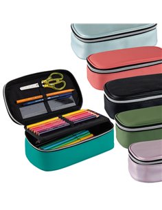 Portapenne ovale XL 13x22x7cm colori assortiti Favorit 400184017