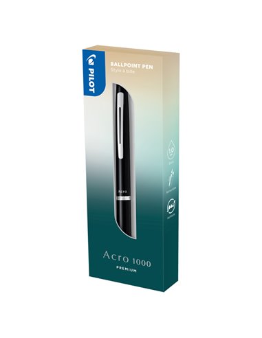 Penna a sfera scatto Acro 1000 1,0mm fusto nero PILOT 011250 PILOT SFERE E MULTIFUNZIONE