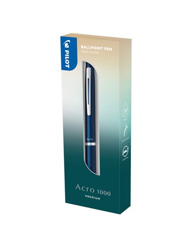 Penna a sfera scatto Acro 1000 1,0mm fusto blu scuro PILOT 011251 PILOT SFERE E MULTIFUNZIONE