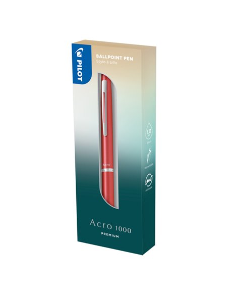 Penna a sfera scatto Acro 1000 1,0mm fusto corallo PILOT 011254 PILOT SFERE E MULTIFUNZIONE