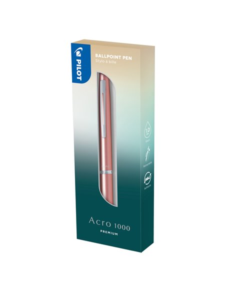 Penna a sfera scatto Acro 1000 1,0mm fusto rosa PILOT 011255
