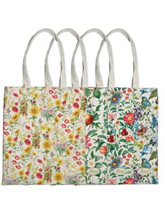 Shopper Nature Flowers in eco cotone 42x38,5cm fantasie assortite Pigna 0233105