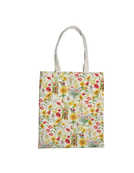 Shopper Nature Flowers in eco cotone 42x38,5cm fantasie assortite Pigna 0233105