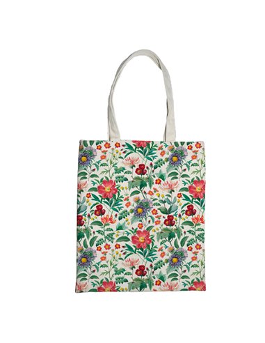 Shopper Nature Flowers in eco cotone 42x38,5cm fantasie assortite Pigna 0233105