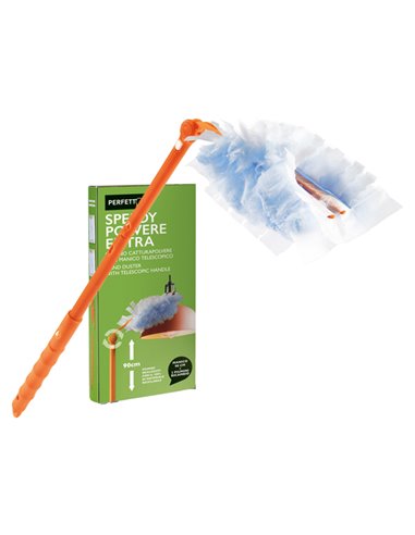 Piumino speedy polvere manico allung.+ 2 ricambi Perfetto 12841 PERFETTO PANNI e SPUGNE
