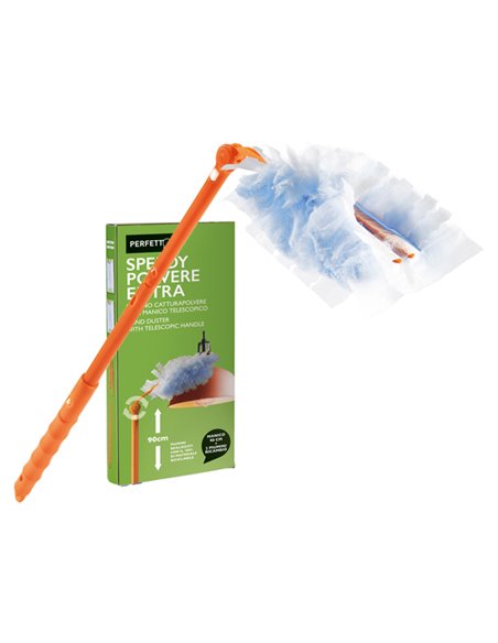 Piumino speedy polvere manico allung.+ 2 ricambi Perfetto 12841 PERFETTO PANNI e SPUGNE