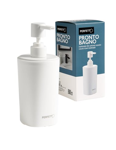 Dispenser sapone liquido Pronto Bagno 450ml bianco Perfetto 12514