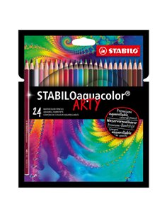 Astuccio 24 pastelli Arty aquacolor Stabilo 1624/1-20 STABILO PASTELLI COLORATI