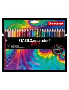 Astuccio 36 pastelli Arty aquacolor Stabilo 1636/1-20 STABILO PASTELLI COLORATI