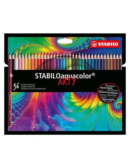 Astuccio 36 pastelli Arty aquacolor Stabilo 1636/1-20 STABILO PASTELLI COLORATI