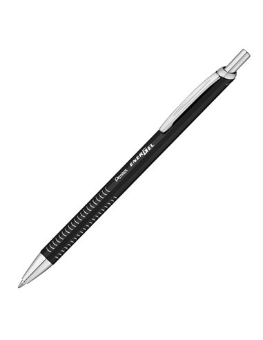 Roller EnerGel Metal Slim punta 0.7mm fusto nero Pentel BL447A-A PENTEL CON CAPPUCCIO