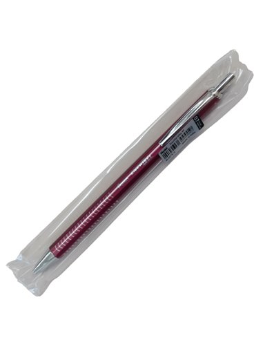 Roller EnerGel Metal Slim punta 0.7mm fusto rosso Pentel BL447B-A