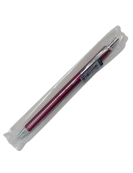 Roller EnerGel Metal Slim punta 0.7mm fusto rosso Pentel BL447B-A