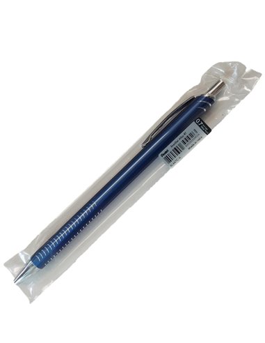 Roller EnerGel Metal Slim punta 0.7mm fusto blu Pentel BL447C-A