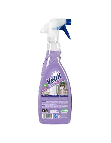 Vetril vetri e specchi anti aloni trigger 650ml M2308 VETRIL DETERGENTI-DETERSIVI PER PULIZIA