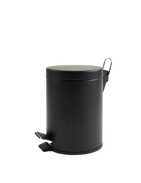 Bidone Premium con pedale e vaschetta 3Lt nero satinato Perfetto 0445C PERFETTO ACCESSORI PER IL BAGNO E DISPENSER