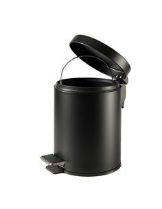 Bidone Premium con pedale e vaschetta 3Lt nero satinato Perfetto 0445C PERFETTO ACCESSORI PER IL BAGNO E DISPENSER 2