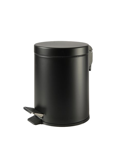Bidone Premium con pedale e vaschetta 5Lt nero satinato Perfetto 0446C PERFETTO ACCESSORI PER IL BAGNO E DISPENSER