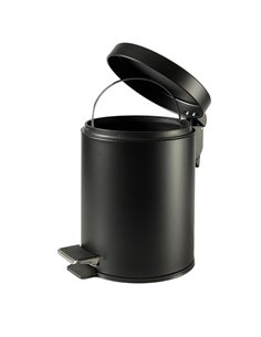 Bidone Premium con pedale e vaschetta 5Lt nero satinato Perfetto 0446C PERFETTO ACCESSORI PER IL BAGNO E DISPENSER 2