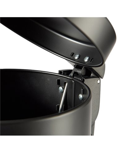 Bidone Premium con pedale e vaschetta 5Lt nero satinato Perfetto 0446C PERFETTO ACCESSORI PER IL BAGNO E DISPENSER