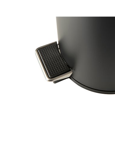 Bidone Premium con pedale e vaschetta 5Lt nero satinato Perfetto 0446C PERFETTO ACCESSORI PER IL BAGNO E DISPENSER
